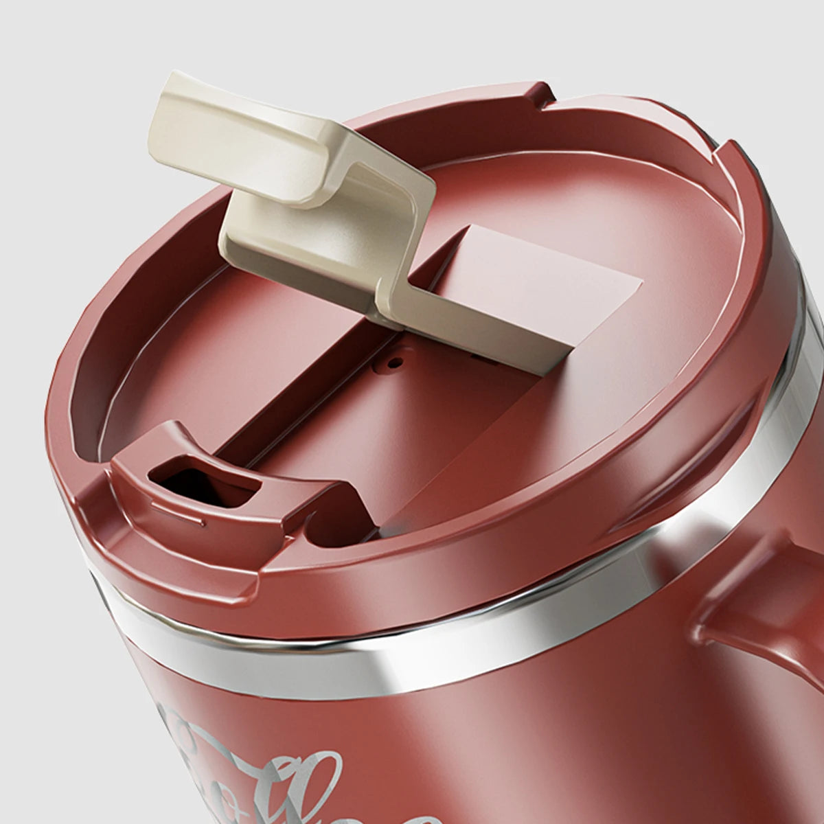 400/480ML 304 Stainless Steel Coffee Cup with Lid&Handle Double Layer Coffee Mug Drinkware Reusable Insulated Water Cup