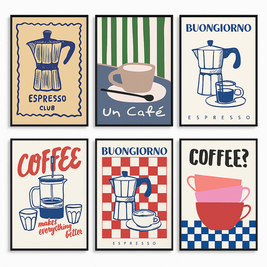 Póster Vintage Estilo Pintura