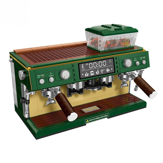 Cafetera Vintage Verde de Bloques